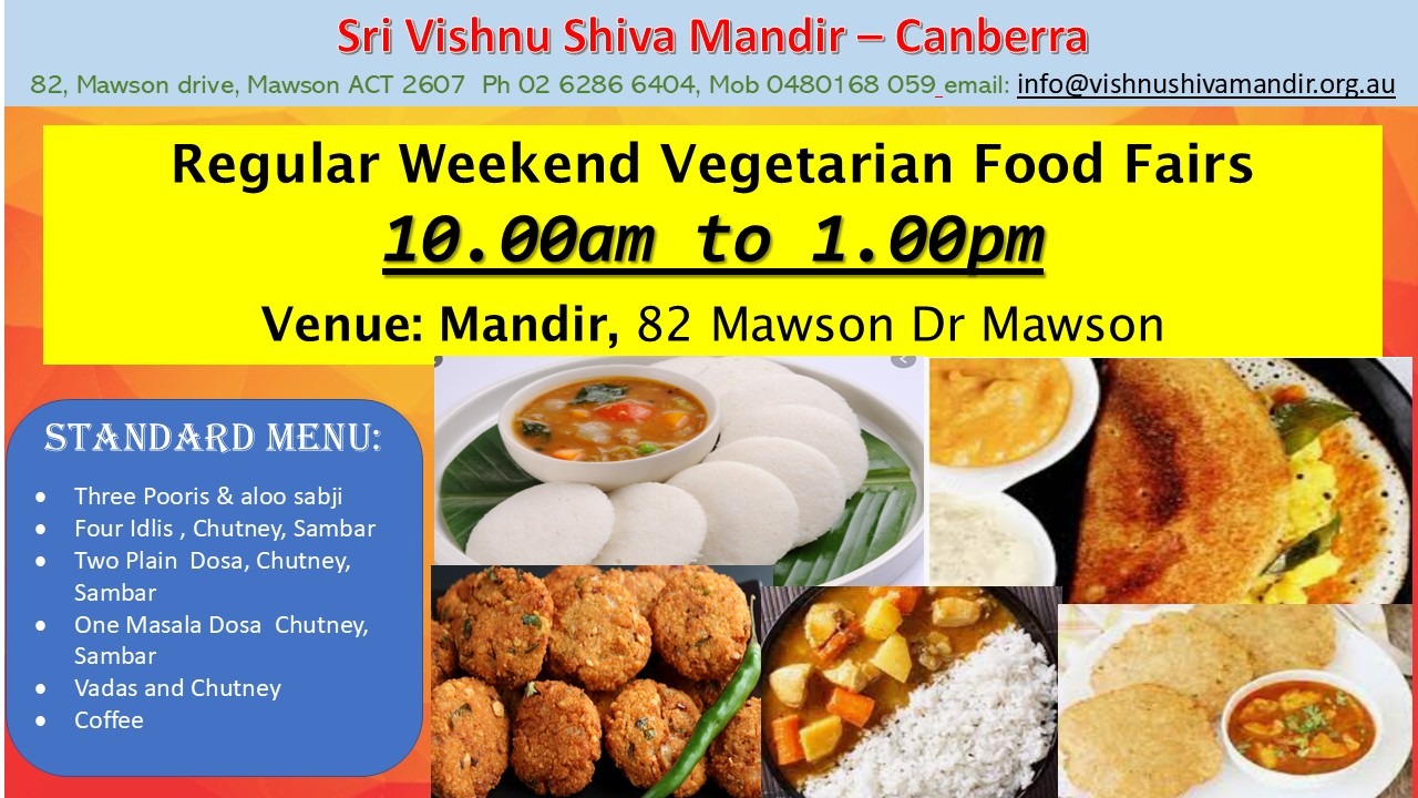 Regular Weekend Vegetarian Food Fairs